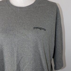 Patagonia Shirt Mens XL Gray Graphic Casual Crew Tee Shirt